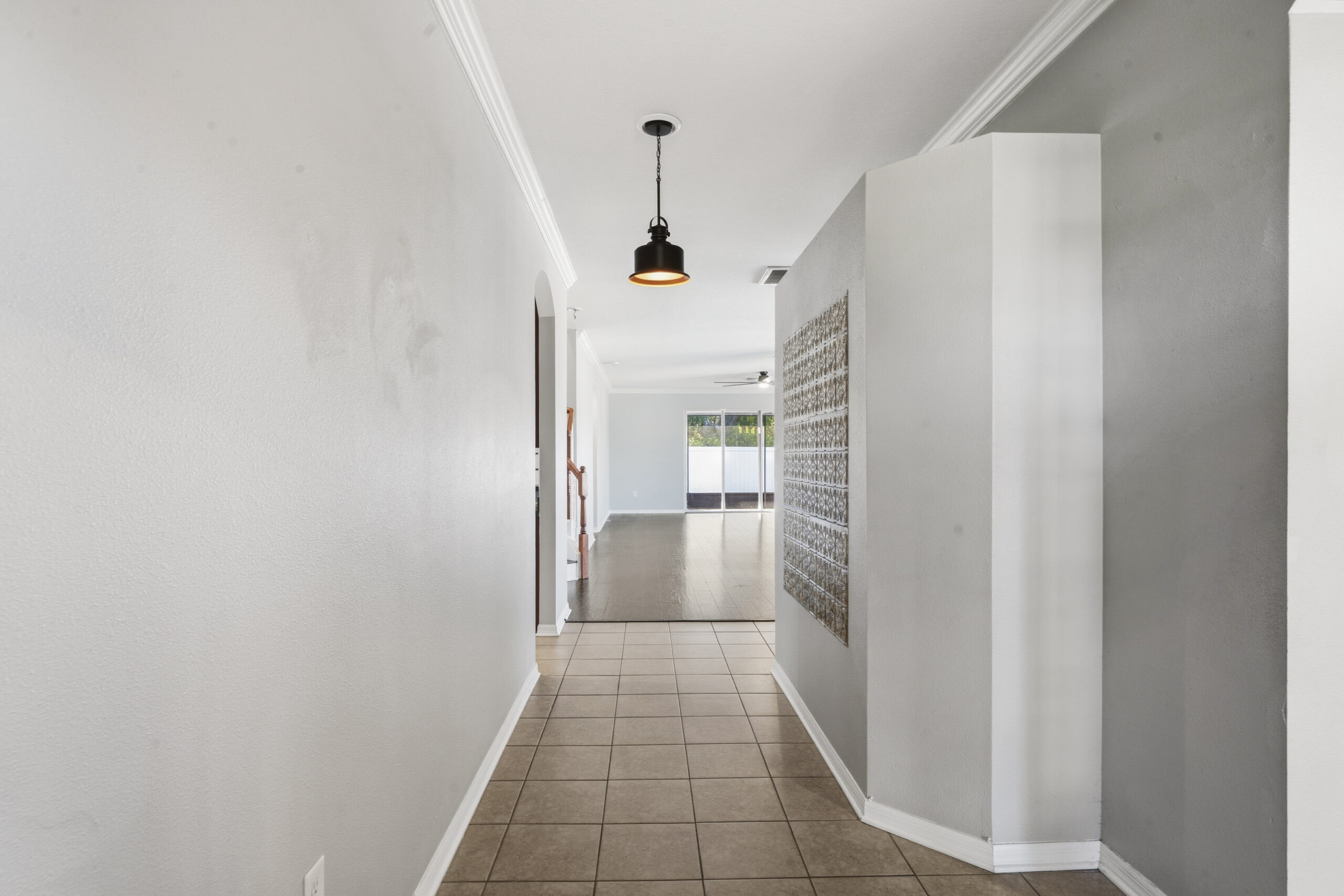Entrance hallway of an Odessa Florida home